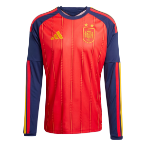 camiseta españa manga larga 2026 roja