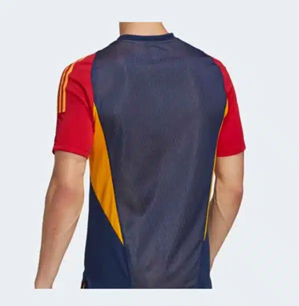camiseta entrenamiento españa 2023 roja de espaldas barata