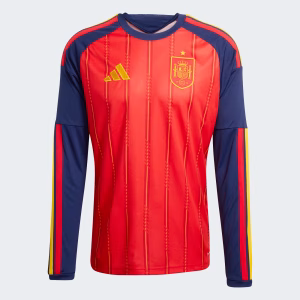 camiseta españa manga larga 2026 roja