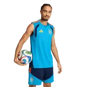 camiseta sin mangas españa azul claro 2026