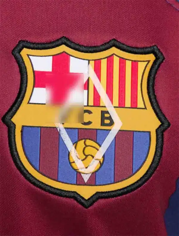 camiseta barcelona manga larga 2024 detalle replica
