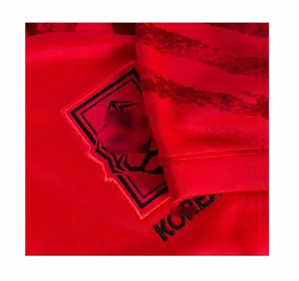 camiseta corea del sur 2023 local roja frontal detalles barata