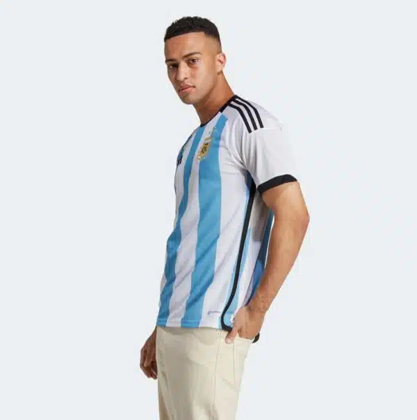 camiseta argentina 3 estrellas ganadora mundial 2022