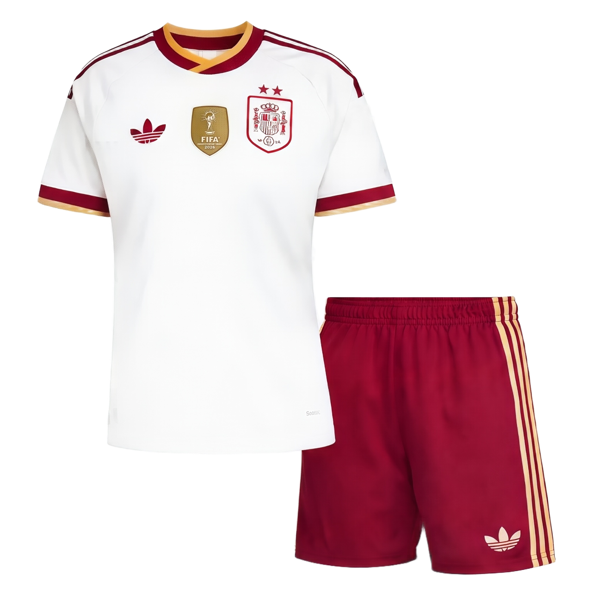 Equipación Visitante Niño España 2026 1 2 equipacion niño españa 2 estrellas 2026
