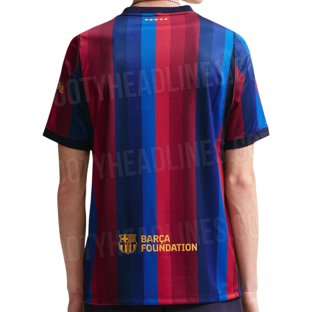 Camiseta Barcelona 2027 2 Imagen frontal de la camiseta de la primera equipación del FC Barcelona para la temporada 2027, versión de adulto.