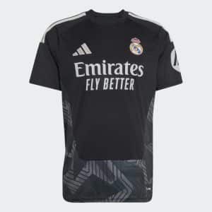Camiseta de portero Real Madrid 2027 negra para adulto. Equipación oficial del club para la temporada 2026/2027.