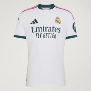 Camiseta Real Madrid versión jugador 2027. Diseño idéntico al que usan los profesionales en campo, alta calidad.