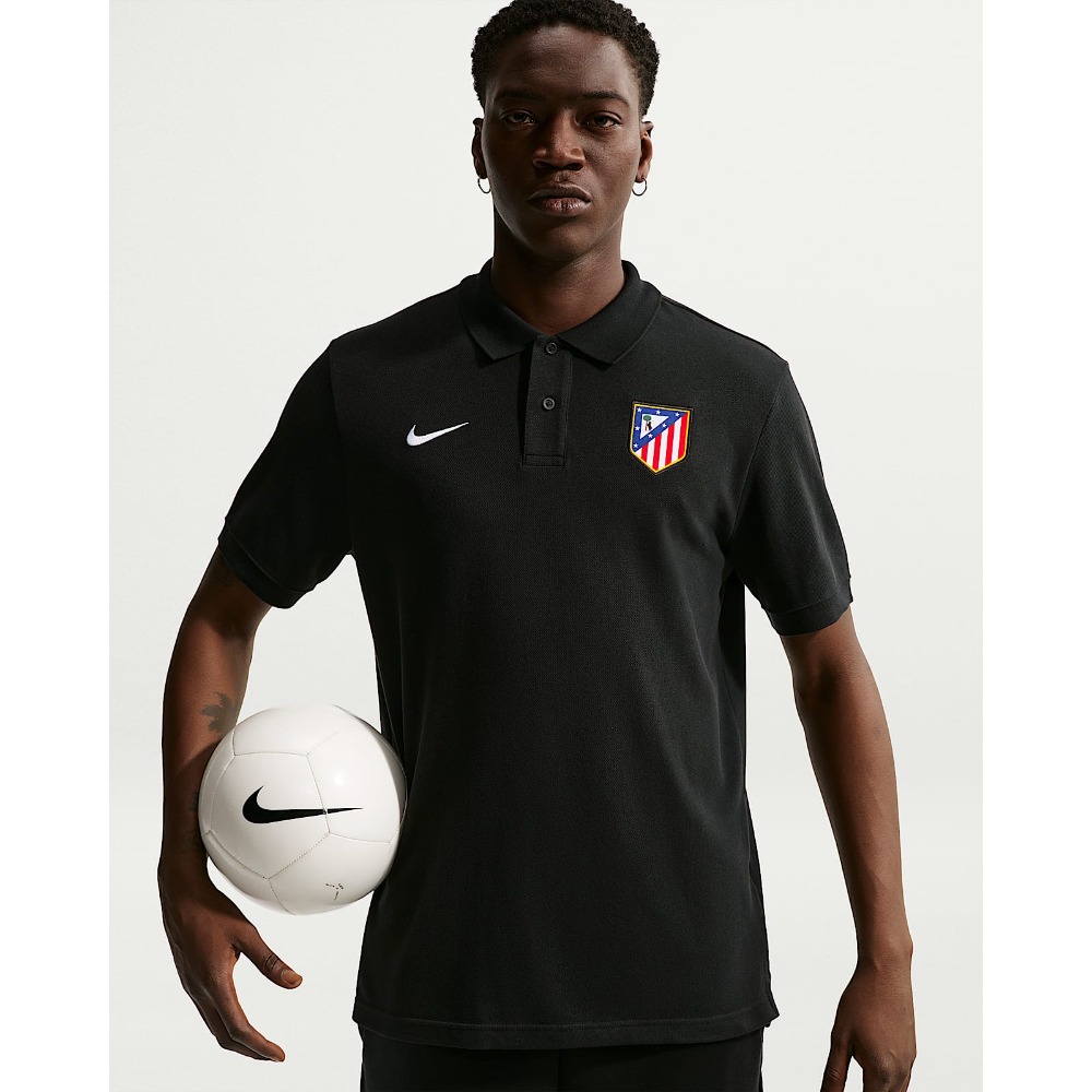 Polo Atlético de Madrid 2027 6 Polo de paseo del Atlético de Madrid para la temporada 2027. Ropa oficial del club para hombre, ideal para vestir con elegancia.
