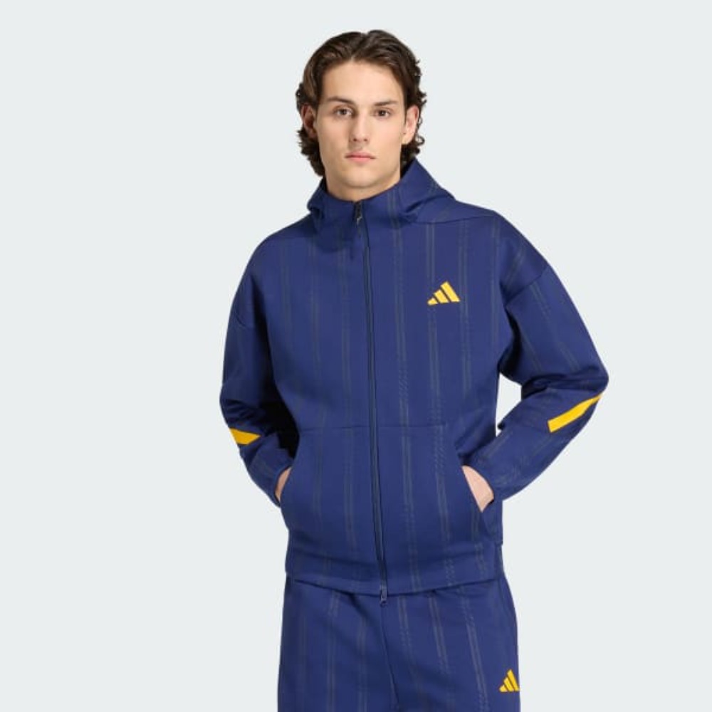 SUDADERA ESPAÑA 2026 ADIDAS Z.N.E. 1 Sudadera oficial de fútbol España 2026 Adidas Z.N.E. para adulto. Comodidad y estilo antes del partido.