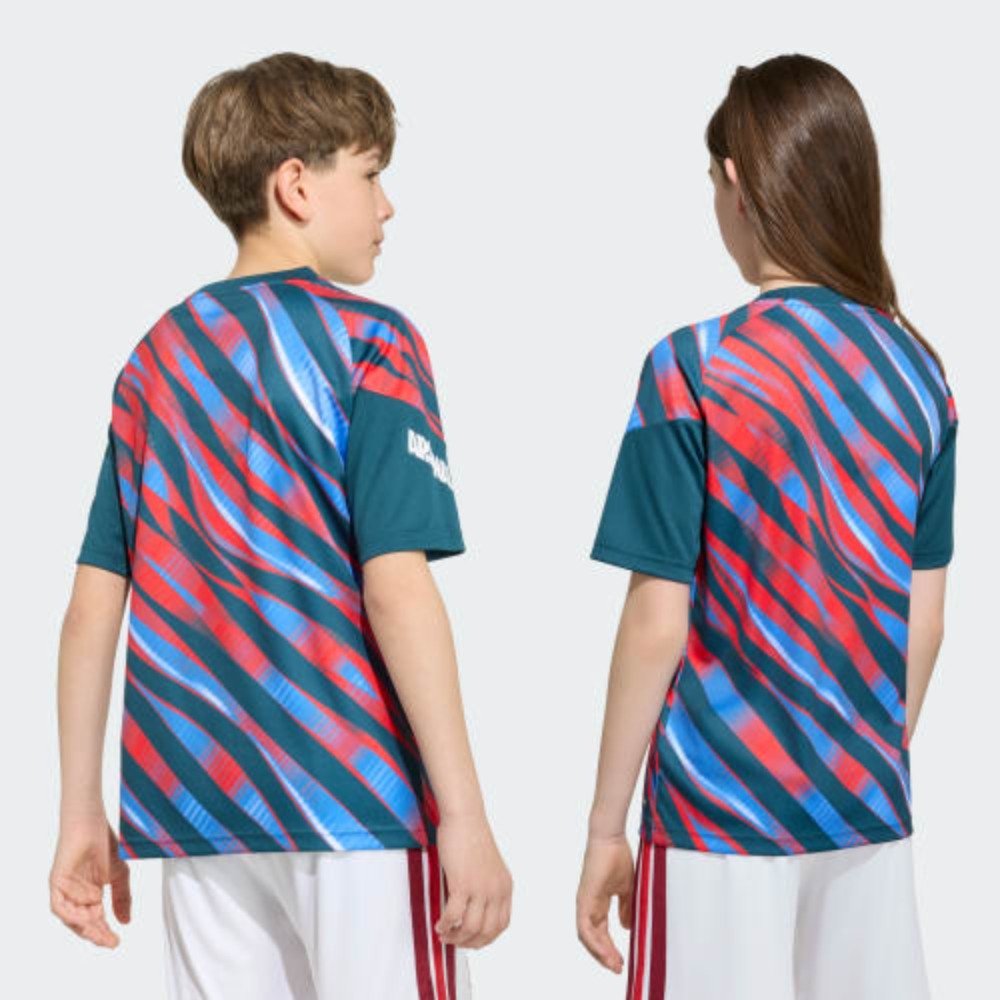 CAMISETA CALENTAMIENTO NIÑOS ARSENAL FC 26/27 2 Camiseta de calentamiento para niños del Arsenal FC, equipación oficial prepartido para la temporada 2026/2027.