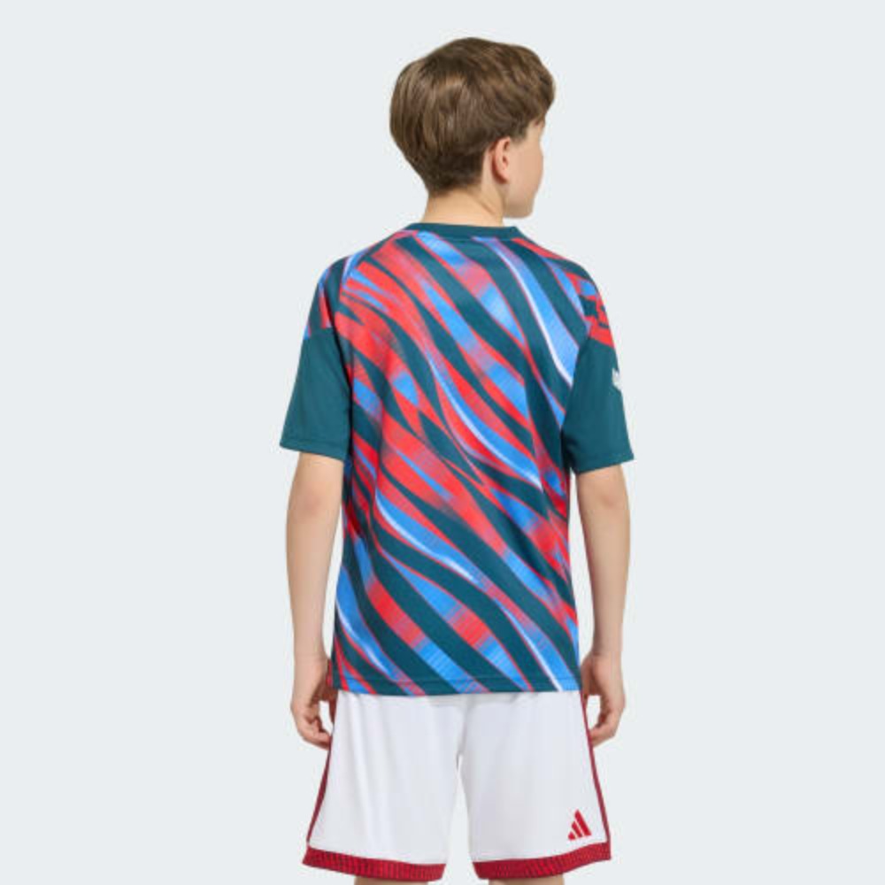 CAMISETA CALENTAMIENTO NIÑOS ARSENAL FC 26/27 4 Camiseta de calentamiento para niños del Arsenal FC, equipación oficial prepartido para la temporada 2026/2027.