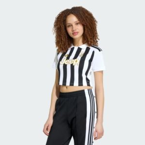 Camisetas Juventus Baratas 67 Camiseta de fútbol para mujer del Juventus, primera equipación 26/27. Vista frontal de la elástica oficial de la Juve.