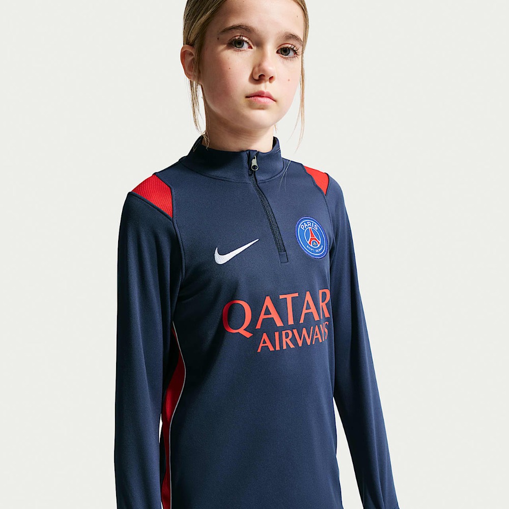 Camiseta Niños Entrenamiento PSG 26/27 2 Camiseta de entrenamiento del PSG para niños, temporada 2026/2027. Ropa oficial de training del Paris Saint-Germain infantil.