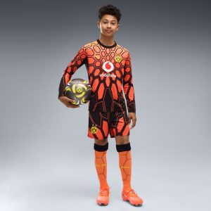 Camiseta de portero para niños del Borussia Dortmund para la temporada 26/27. Equipación oficial de guardameta infantil.