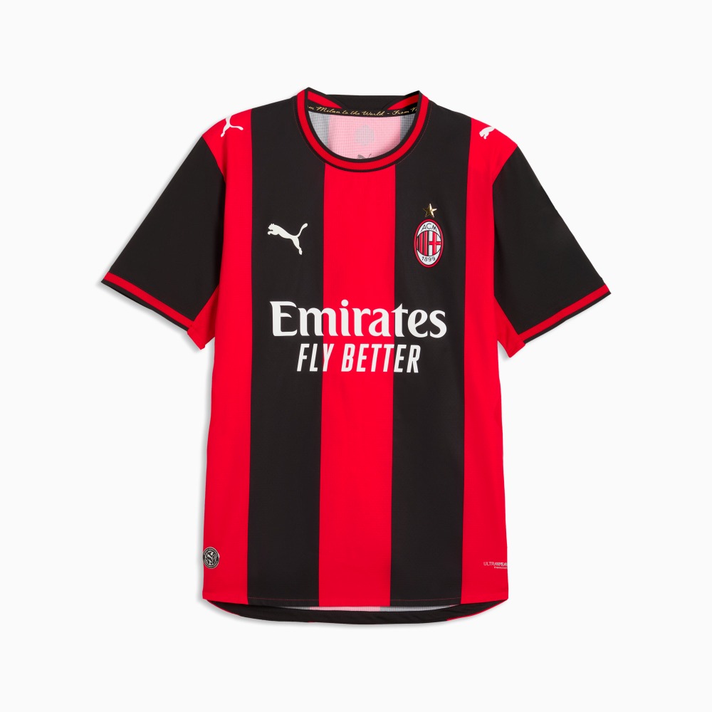 Camiseta Versión Player AC Milan Authentic 26/27 5 Camiseta de fútbol AC Milan versión Player Authentic para la temporada 26/27. Primera equipación oficial para adulto.