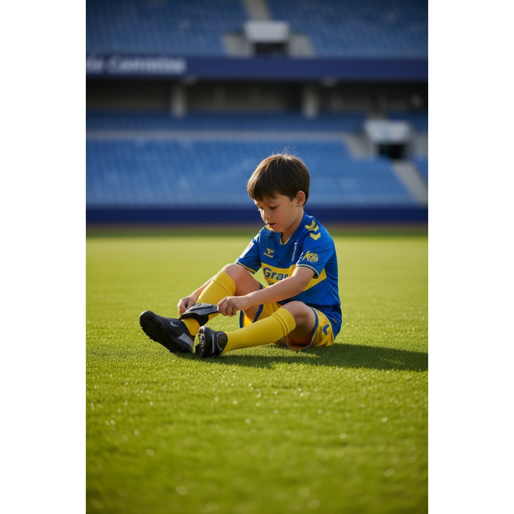 2ª Equipación Las Palmas Niños 26/27 2 Segunda equipación oficial de la UD Las Palmas para niños, temporada 26/27. Kit de fútbol para los más pequeños aficionados.