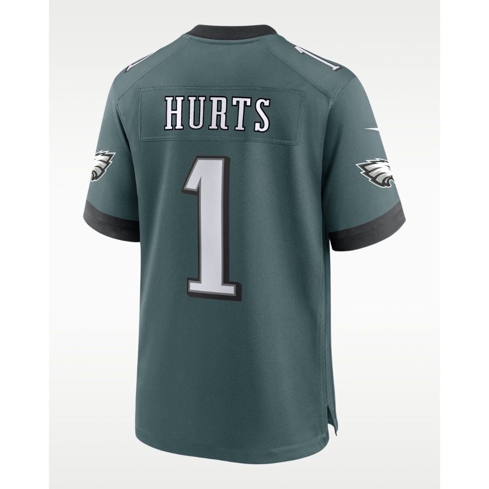 Camiseta NFL Philadelphia Eagles Verde 2 Camiseta oficial de la NFL de los Philadelphia Eagles, primera equipación para adulto. Color verde medianoche y detalles en blanco.