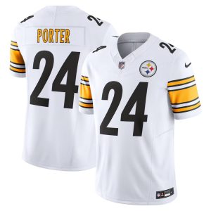 Camisetas NFL 21 Camiseta NFL Pittsburgh Steelers visitante 2026 para adulto. Equipación oficial del equipo de fútbol americano de Pittsburgh.