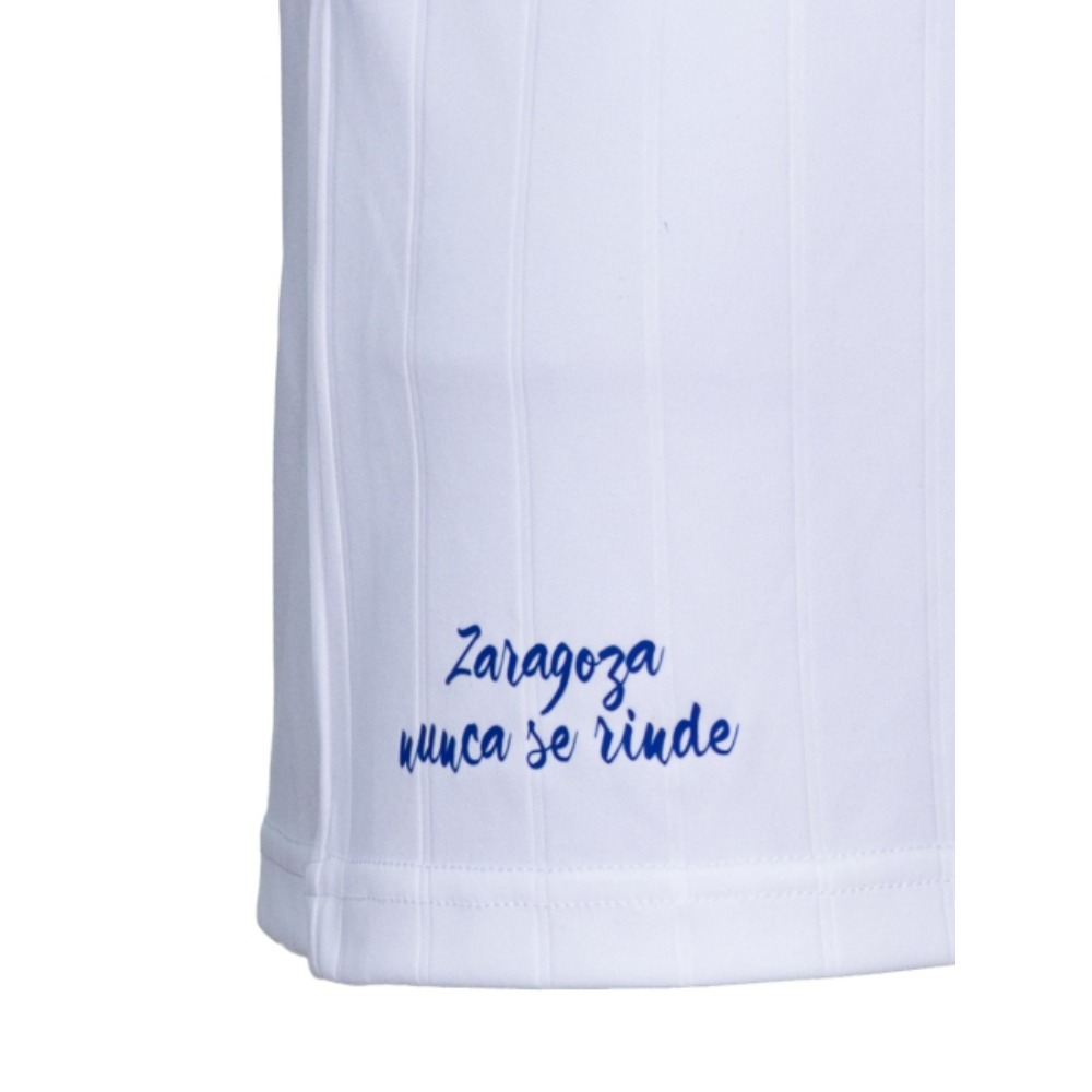 Camiseta Zaragoza 2026-27 3 Camiseta de la primera equipación del Real Zaragoza para la temporada 2026-27. Uniforme oficial para adulto, color blanco y azul.
