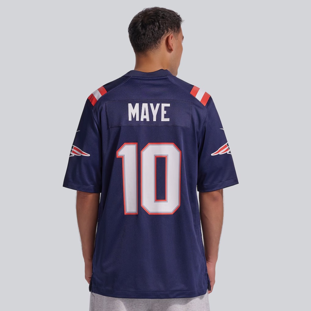 Camista NFL New England Patriots 2026 4 Camiseta primera equipación de los New England Patriots de la NFL 2026 para adulto. Vista frontal de la equipación oficial.