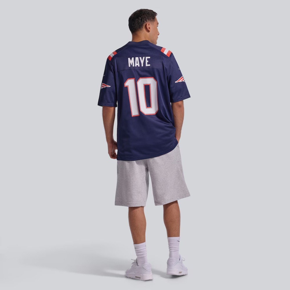 Camista NFL New England Patriots 2026 5 Camiseta primera equipación de los New England Patriots de la NFL 2026 para adulto. Vista frontal de la equipación oficial.