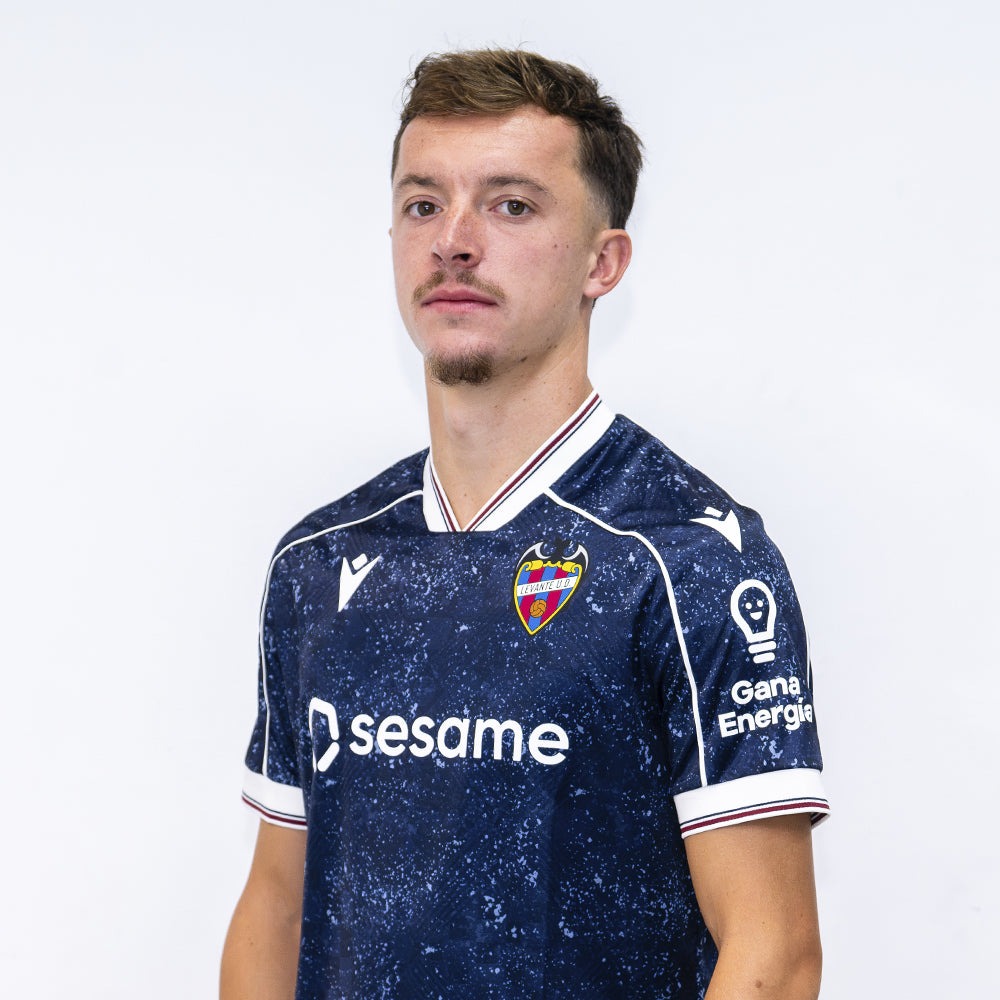 Camiseta 4ª Equipación Levante 26/27 3 Vista frontal de la camiseta de fútbol de la cuarta equipación del Levante para la temporada 26/27. Versión para adulto.