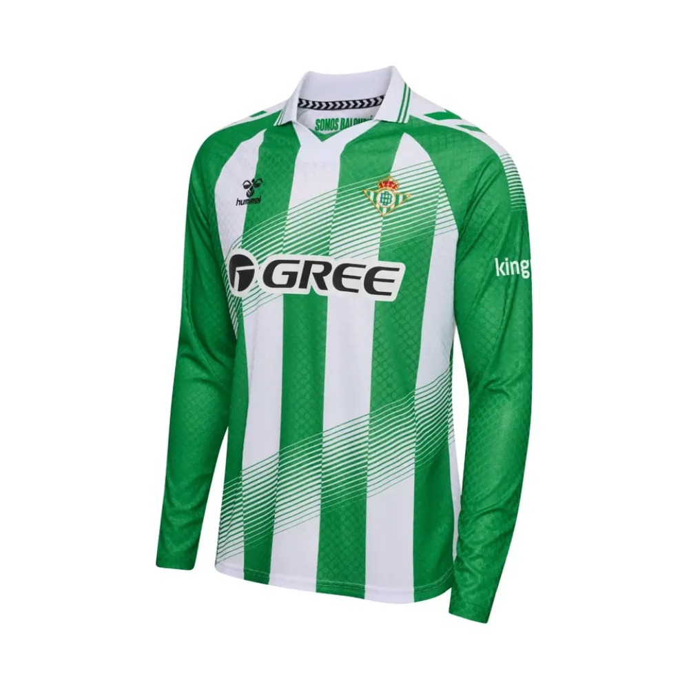 Camiseta Betis Manga Larga 26/27 3 Camiseta de manga larga del Real Betis Balompié para la temporada 26/27. Primera equipación oficial para adulto.