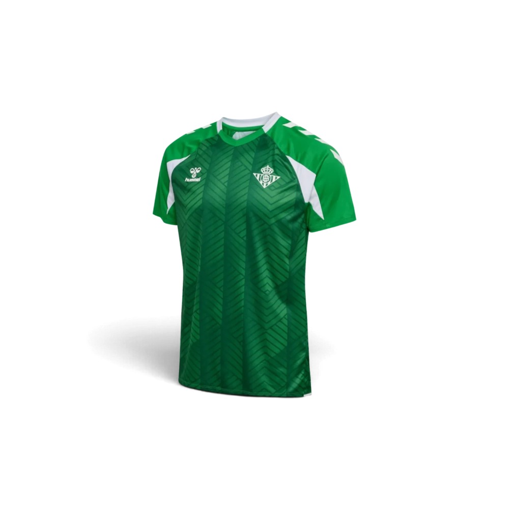 Camiseta Prepartido Real Betis 26/27 2 Camiseta prepartido Real Betis 26/27. Equipación de entrenamiento oficial para adulto del Real Betis Balompié temporada 2026/27.