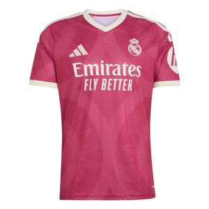 Camisetas del Real Madrid Baratas 10 Vista frontal de la camiseta alternativa del Real Madrid para la temporada 2027. Tercera equipación oficial de adulto.