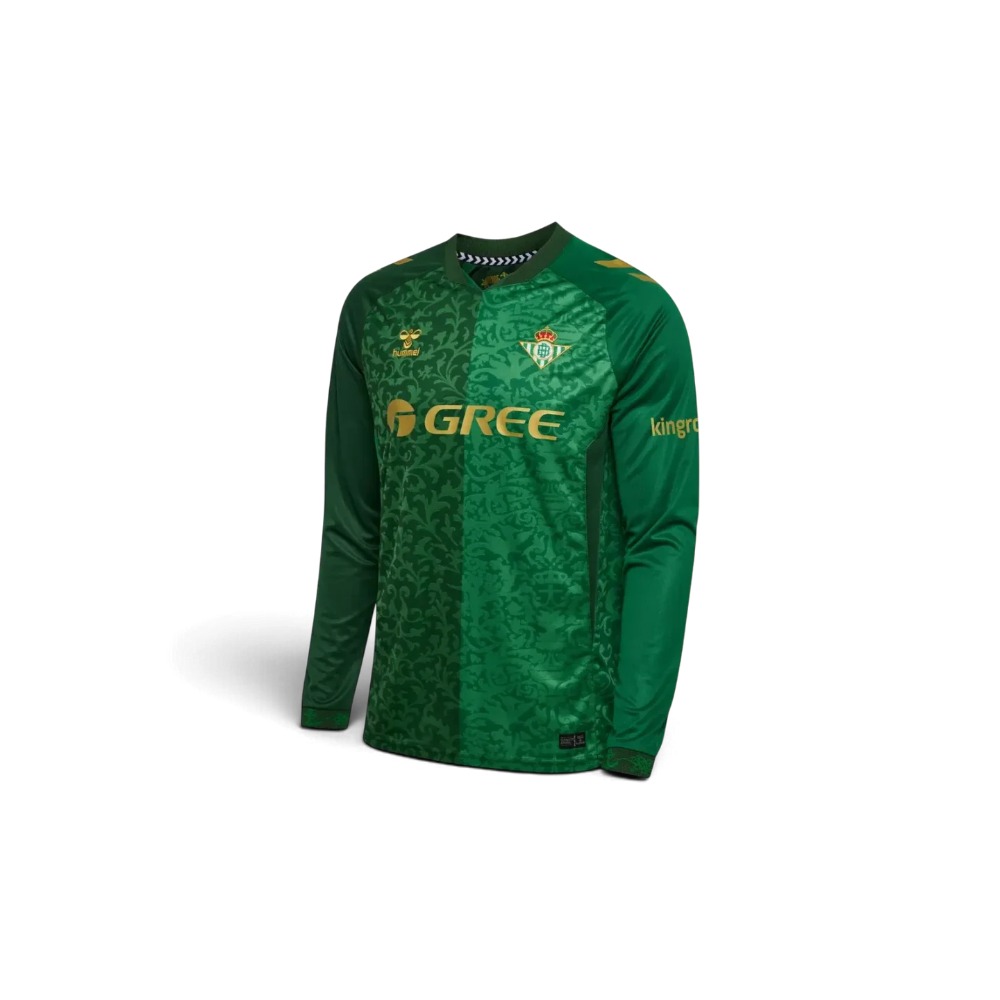 Camiseta Visitante Betis Manga Larga 26/27 3 Camiseta de manga larga de la segunda equipación del Real Betis Balompié para la temporada 26/27, versión adulto.