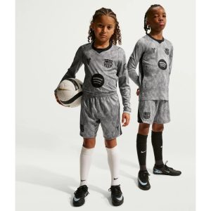 Camisetas del Barcelona 2026-2027 19 Equipación de portero para niños del FC Barcelona, segunda equipación visitante para la temporada 26/27. Camiseta y pantalón.