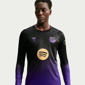 Camiseta oficial del FC Barcelona de manga larga, segunda equipación de visitante para la temporada 26/27 para adulto.