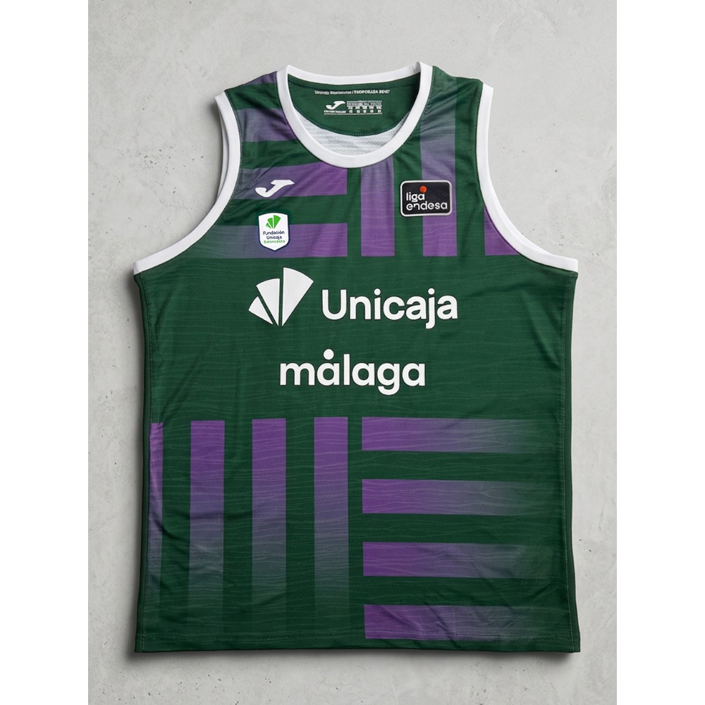 Camiseta Malaga Baloncesto 26/27 1 Camiseta de la primera equipación del Málaga Baloncesto para la temporada 26/27. Uniforme oficial de baloncesto para adulto.
