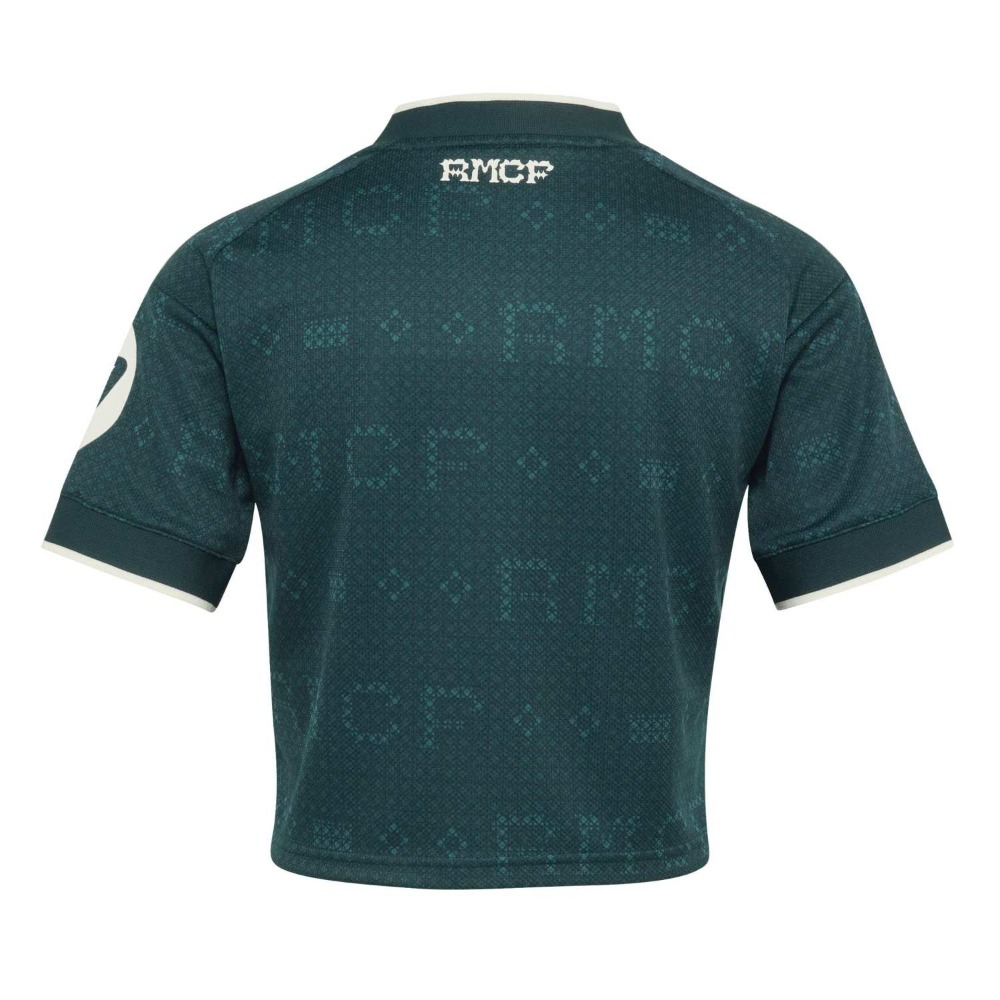 Camiseta Real Madrid Cropped Mujer Verde 26/27 5 Camiseta Real Madrid cropped para mujer, segunda equipación 26/27 en color verde. Diseño moderno y oficial para aficionadas.