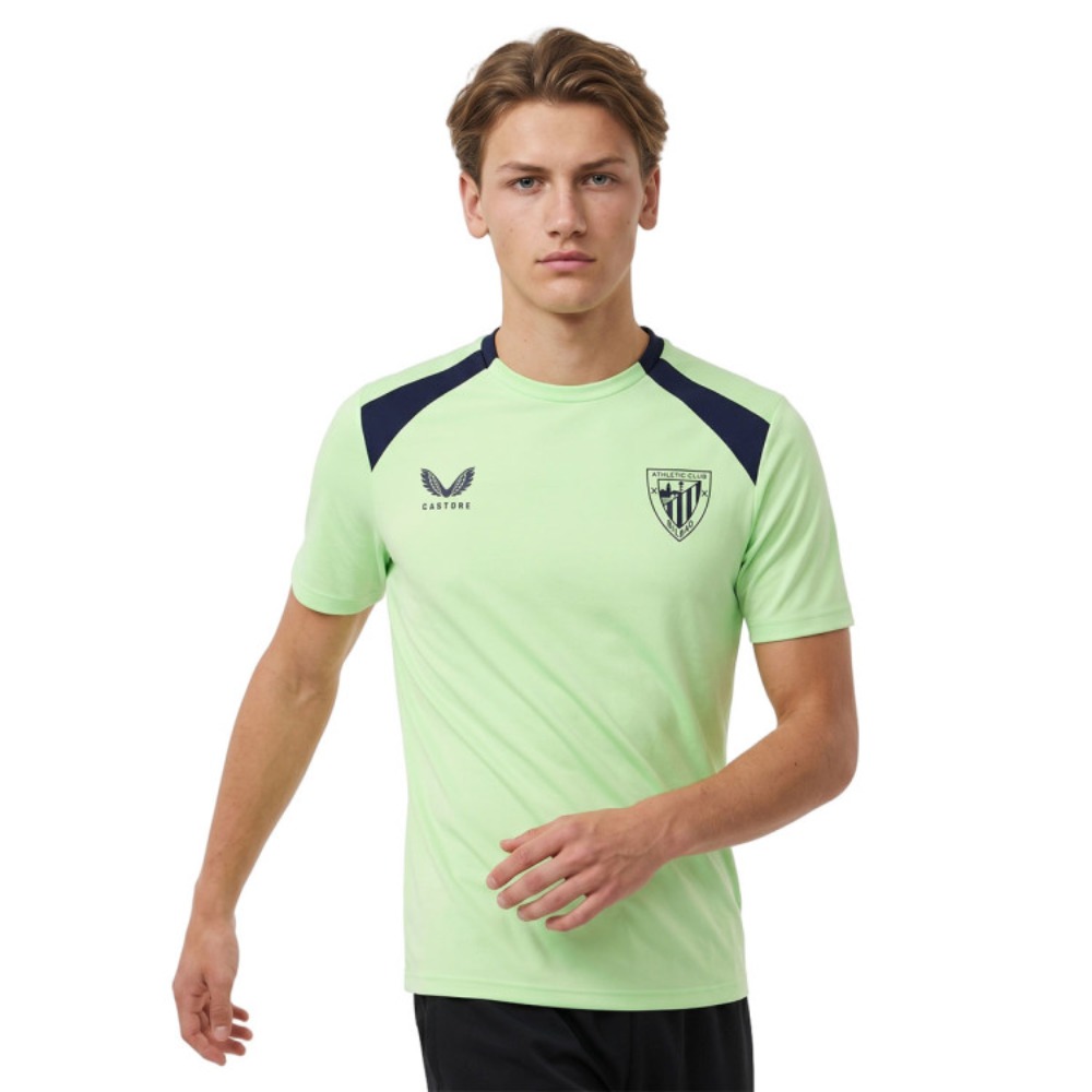 Camiseta Trainning At. Bilbao 26-27 1 Camiseta de entrenamiento del Athletic Club de Bilbao para la temporada 2026-2027. Equipación oficial de training del At. Bilbao.