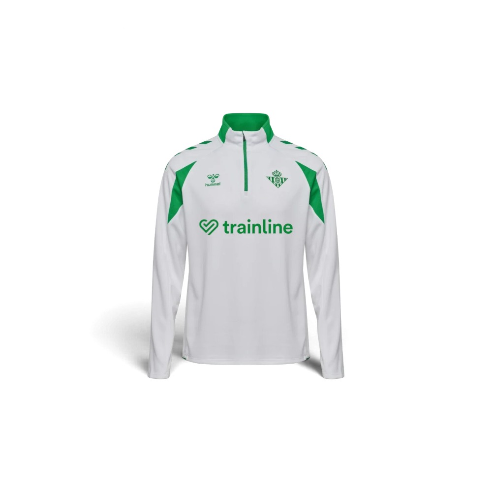 Sudadera Entrenamiento Betis Niños 26/27 4 Sudadera de entrenamiento del Real Betis Balompié para niños, temporada 2026/2027. Ropa oficial de entrenamiento para niño.