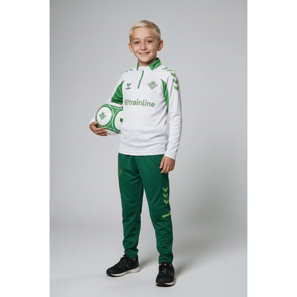Sudadera Entrenamiento Betis Niños 26/27 1 Sudadera de entrenamiento del Real Betis Balompié para niños, temporada 2026/2027. Ropa oficial de entrenamiento para niño.
